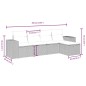 vidaXL 5-tlg. Garten-Sofagarnitur mit Kissen Schwarz Poly Rattan vidaXL 5-tlg. Garten-Sofagarnitur mit Kissen Schwarz Poly Rattan