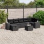 vidaXL 8-tlg. Garten-Sofagarnitur mit Kissen Schwarz Poly Rattan vidaXL 8-tlg. Garten-Sofagarnitur mit Kissen Schwarz Poly Rattan
