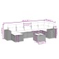 vidaXL 8-tlg. Garten-Sofagarnitur mit Kissen Schwarz Poly Rattan vidaXL 8-tlg. Garten-Sofagarnitur mit Kissen Schwarz Poly Rattan