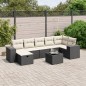 vidaXL 8-tlg. Garten-Sofagarnitur mit Kissen Schwarz Poly Rattan vidaXL 8-tlg. Garten-Sofagarnitur mit Kissen Schwarz Poly Rattan