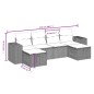 vidaXL 6-tlg. Garten-Sofagarnitur mit Kissen Grau Poly Rattan vidaXL 6-tlg. Garten-Sofagarnitur mit Kissen Grau Poly Rattan