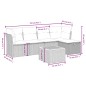 vidaXL 6-tlg. Garten-Sofagarnitur mit Kissen Beige Poly Rattan vidaXL 6-tlg. Garten-Sofagarnitur mit Kissen Beige Poly Rattan