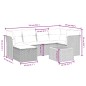 vidaXL 7-tlg. Garten-Sofagarnitur mit Kissen Schwarz Poly Rattan vidaXL 7-tlg. Garten-Sofagarnitur mit Kissen Schwarz Poly Rattan