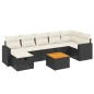 vidaXL 8-tlg. Garten-Sofagarnitur mit Kissen Schwarz Poly Rattan vidaXL 8-tlg. Garten-Sofagarnitur mit Kissen Schwarz Poly Rattan