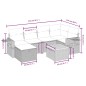 vidaXL 7-tlg. Garten-Sofagarnitur mit Kissen Grau Poly Rattan vidaXL 7-tlg. Garten-Sofagarnitur mit Kissen Grau Poly Rattan
