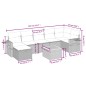 vidaXL 8-tlg. Garten-Sofagarnitur mit Kissen Grau Poly Rattan vidaXL 8-tlg. Garten-Sofagarnitur mit Kissen Grau Poly Rattan