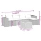 vidaXL 6-tlg. Garten-Sofagarnitur mit Kissen Beige Poly Rattan vidaXL 6-tlg. Garten-Sofagarnitur mit Kissen Beige Poly Rattan