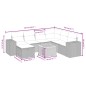 vidaXL 8-tlg. Garten-Sofagarnitur mit Kissen Beige Poly Rattan vidaXL 8-tlg. Garten-Sofagarnitur mit Kissen Beige Poly Rattan