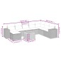 vidaXL 9-tlg. Garten-Sofagarnitur mit Kissen Schwarz Poly Rattan vidaXL 9-tlg. Garten-Sofagarnitur mit Kissen Schwarz Poly Rattan
