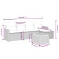 vidaXL 6-tlg. Garten-Sofagarnitur mit Kissen Schwarz Poly Rattan vidaXL 6-tlg. Garten-Sofagarnitur mit Kissen Schwarz Poly Rattan