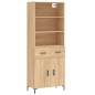 Highboard Sonoma-Eiche 69,5x34x180 cm Holzwerkstoff Highboard Sonoma-Eiche 69,5x34x180 cm Holzwerkstoff