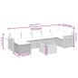 vidaXL 8-tlg. Garten-Sofagarnitur mit Kissen Schwarz Poly Rattan vidaXL 8-tlg. Garten-Sofagarnitur mit Kissen Schwarz Poly Rattan