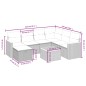 vidaXL 8-tlg. Garten-Sofagarnitur mit Kissen Beige Poly Rattan vidaXL 8-tlg. Garten-Sofagarnitur mit Kissen Beige Poly Rattan