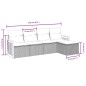vidaXL 5-tlg. Garten-Sofagarnitur mit Kissen Beige Poly Rattan vidaXL 5-tlg. Garten-Sofagarnitur mit Kissen Beige Poly Rattan