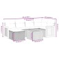 vidaXL 7-tlg. Garten-Sofagarnitur mit Kissen Grau Poly Rattan vidaXL 7-tlg. Garten-Sofagarnitur mit Kissen Grau Poly Rattan