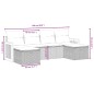 vidaXL 6-tlg. Garten-Sofagarnitur mit Kissen Schwarz Poly Rattan vidaXL 6-tlg. Garten-Sofagarnitur mit Kissen Schwarz Poly Rattan