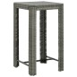vidaXL 5-tlg. Gartenbar-Set mit Kissen Poly Rattan Grau vidaXL 5-tlg. Gartenbar-Set mit Kissen Poly Rattan Grau