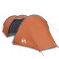 vidaXL Campingzelt 4 Personen Grau & Orange 405x170x106 cm 185T Taft vidaXL Campingzelt 4 Personen Grau & Orange 405x170x106 cm 185T Taft