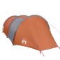 vidaXL Campingzelt 4 Personen Grau & Orange 405x170x106 cm 185T Taft vidaXL Campingzelt 4 Personen Grau & Orange 405x170x106 cm 185T Taft
