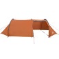 vidaXL Campingzelt 4 Personen Grau & Orange 405x170x106 cm 185T Taft vidaXL Campingzelt 4 Personen Grau & Orange 405x170x106 cm 185T Taft