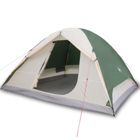 vidaXL Campingzelt 6 Personen Grün 348x340x190 cm 190T Taft