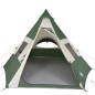 vidaXL Campingzelt 7 Personen Grün 350x350x280 cm 185T Taft vidaXL Campingzelt 7 Personen Grün 350x350x280 cm 185T Taft