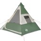 vidaXL Campingzelt 7 Personen Grün 350x350x280 cm 185T Taft vidaXL Campingzelt 7 Personen Grün 350x350x280 cm 185T Taft