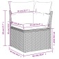 vidaXL 10-tlg. Garten-Sofagarnitur mit Kissen Schwarz Poly Rattan vidaXL 10-tlg. Garten-Sofagarnitur mit Kissen Schwarz Poly Rattan