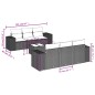 vidaXL 7-tlg. Garten-Sofagarnitur mit Kissen Schwarz Poly Rattan vidaXL 7-tlg. Garten-Sofagarnitur mit Kissen Schwarz Poly Rattan