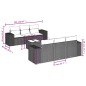 vidaXL 7-tlg. Garten-Sofagarnitur mit Kissen Beige Poly Rattan vidaXL 7-tlg. Garten-Sofagarnitur mit Kissen Beige Poly Rattan
