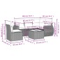 vidaXL 6-tlg. Garten-Sofagarnitur mit Kissen Beige Poly Rattan vidaXL 6-tlg. Garten-Sofagarnitur mit Kissen Beige Poly Rattan