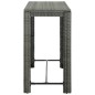 vidaXL 9-tlg. Gartenbar-Set mit Kissen Poly Rattan Grau vidaXL 9-tlg. Gartenbar-Set mit Kissen Poly Rattan Grau