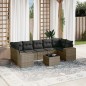 vidaXL 8-tlg. Garten-Sofagarnitur mit Kissen Grau Poly Rattan vidaXL 8-tlg. Garten-Sofagarnitur mit Kissen Grau Poly Rattan