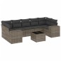 vidaXL 8-tlg. Garten-Sofagarnitur mit Kissen Grau Poly Rattan vidaXL 8-tlg. Garten-Sofagarnitur mit Kissen Grau Poly Rattan