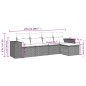 vidaXL 5-tlg. Garten-Sofagarnitur mit Kissen Beige Poly Rattan vidaXL 5-tlg. Garten-Sofagarnitur mit Kissen Beige Poly Rattan