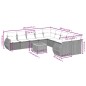 vidaXL 11-tlg. Garten-Sofagarnitur mit Kissen Schwarz Poly Rattan vidaXL 11-tlg. Garten-Sofagarnitur mit Kissen Schwarz Poly Rattan