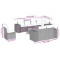 vidaXL 9-tlg. Garten-Sofagarnitur mit Kissen Schwarz Poly Rattan vidaXL 9-tlg. Garten-Sofagarnitur mit Kissen Schwarz Poly Rattan