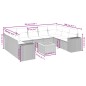 vidaXL 10-tlg. Garten-Sofagarnitur mit Kissen Beige Poly Rattan vidaXL 10-tlg. Garten-Sofagarnitur mit Kissen Beige Poly Rattan