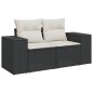 vidaXL 10-tlg. Garten-Sofagarnitur mit Kissen Schwarz Poly Rattan vidaXL 10-tlg. Garten-Sofagarnitur mit Kissen Schwarz Poly Rattan