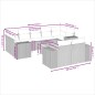 vidaXL 10-tlg. Garten-Sofagarnitur mit Kissen Schwarz Poly Rattan vidaXL 10-tlg. Garten-Sofagarnitur mit Kissen Schwarz Poly Rattan