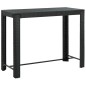 vidaXL 7-tlg. Gartenbar-Set mit Kissen Poly Rattan Schwarz vidaXL 7-tlg. Gartenbar-Set mit Kissen Poly Rattan Schwarz