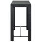 vidaXL 7-tlg. Gartenbar-Set mit Kissen Poly Rattan Schwarz vidaXL 7-tlg. Gartenbar-Set mit Kissen Poly Rattan Schwarz