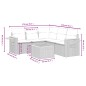 vidaXL 6-tlg. Garten-Sofagarnitur mit Kissen Schwarz Poly Rattan vidaXL 6-tlg. Garten-Sofagarnitur mit Kissen Schwarz Poly Rattan