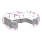 vidaXL 9-tlg. Garten-Sofagarnitur mit Kissen Schwarz Poly Rattan vidaXL 9-tlg. Garten-Sofagarnitur mit Kissen Schwarz Poly Rattan