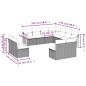 vidaXL 11-tlg. Garten-Sofagarnitur mit Kissen Beige Poly Rattan vidaXL 11-tlg. Garten-Sofagarnitur mit Kissen Beige Poly Rattan