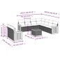 vidaXL 10-tlg. Garten-Sofagarnitur mit Kissen Schwarz Poly Rattan vidaXL 10-tlg. Garten-Sofagarnitur mit Kissen Schwarz Poly Rattan