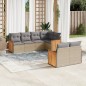 vidaXL 7-tlg. Garten-Sofagarnitur mit Kissen Beige Poly Rattan vidaXL 7-tlg. Garten-Sofagarnitur mit Kissen Beige Poly Rattan