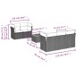 vidaXL 6-tlg. Garten-Sofagarnitur mit Kissen Beige Poly Rattan vidaXL 6-tlg. Garten-Sofagarnitur mit Kissen Beige Poly Rattan