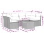vidaXL 7-tlg. Garten-Sofagarnitur mit Kissen Schwarz Poly Rattan vidaXL 7-tlg. Garten-Sofagarnitur mit Kissen Schwarz Poly Rattan