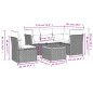 vidaXL 6-tlg. Garten-Sofagarnitur mit Kissen Beige Poly Rattan vidaXL 6-tlg. Garten-Sofagarnitur mit Kissen Beige Poly Rattan